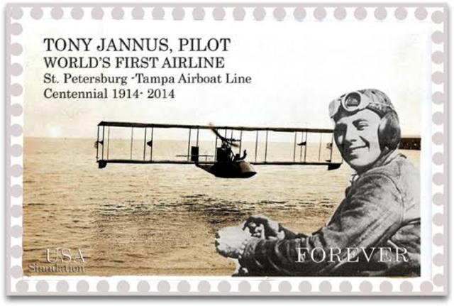 Tony Jannus primer piloto que realizó un vuelo comercial