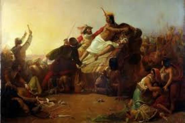 Inca capital is reclaimed by Spanish