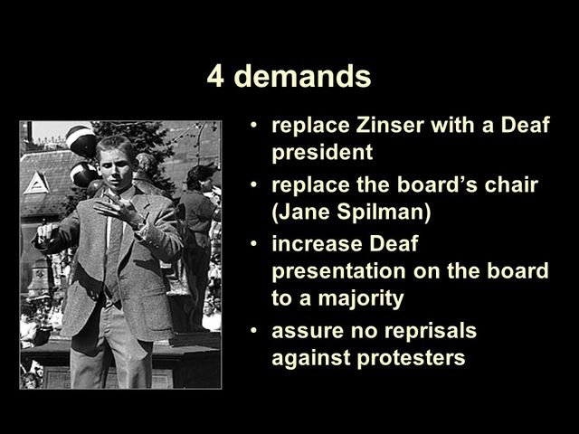 Deaf President Now Protest