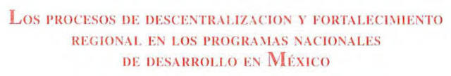 Reforma de 1973 y la Proceso de descentralización