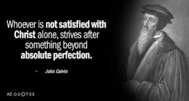 John Calvin developed the idea of predestination