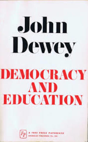 Dewey Publishes 'Democracy and Edcuation'