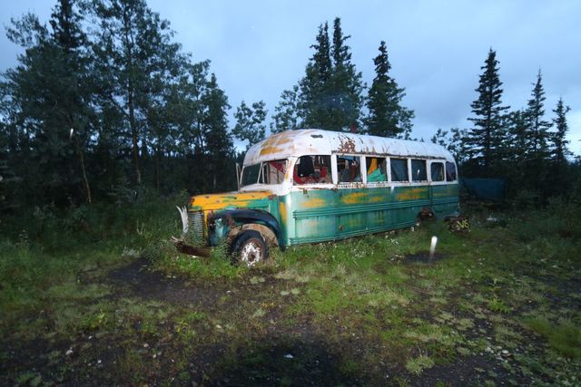 Crossing the Teklanika River