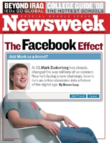 FB en la portada del Newsweek