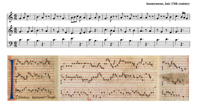 Creation of mensural notation in the Middle Ages