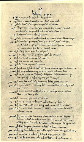 Dictatus papae (Gregorio VII)