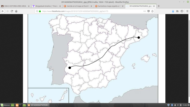 Hiriburua; Bartzelonatik Meridara