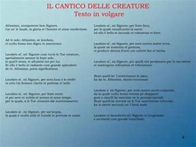 cantico delle creature