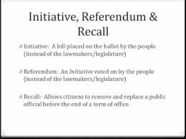 initiative referendum and recall