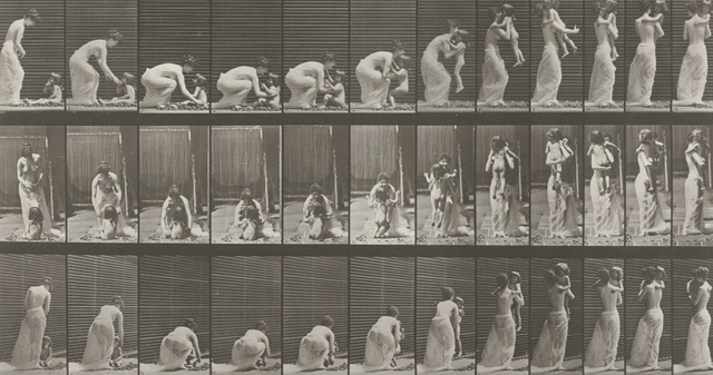 First motion picture footage of women is recorded