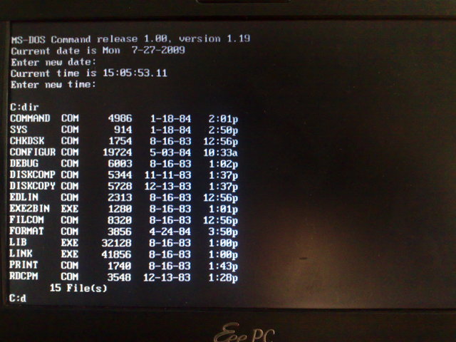 86-DOS 1.0 - переименованная в MS-DOS 1.0