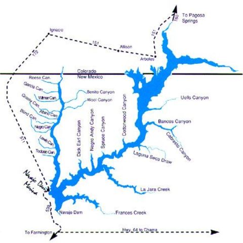 Navajo Reservoir is complete.