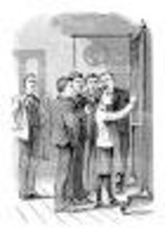 Se empieza a utilizar la tiza y la pizarra