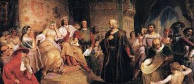 Colombus was sponsored by Queen isabella to sail westward to reach asia