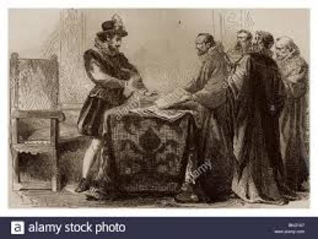 Henry 8th issued the edict of nantes