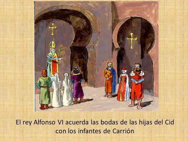 Las hijas del Cid se casan con los infantes