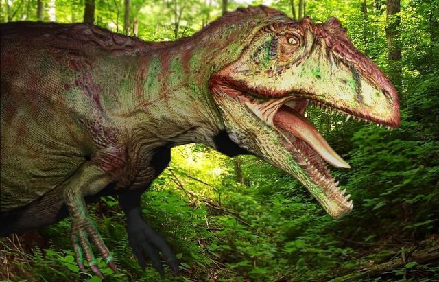 Els dinosaures surgeixen a la terra