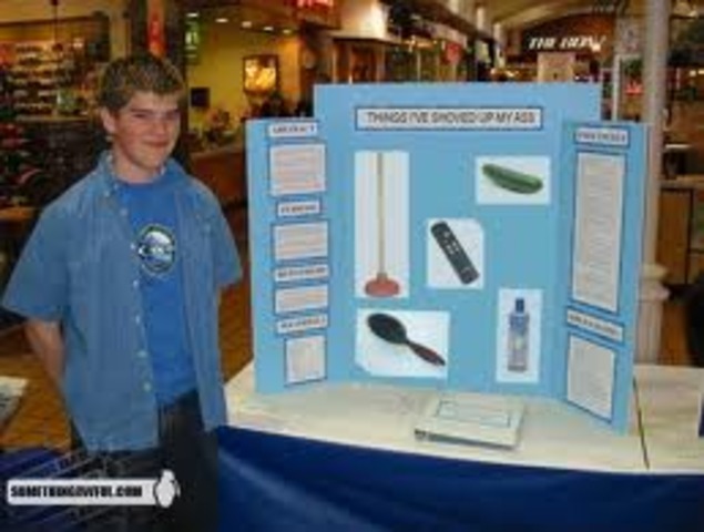 First time I did a science project.