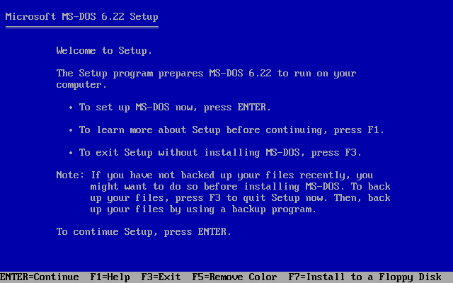 MS-DOS 6.22