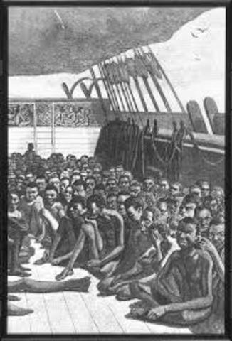 First boatload of slaves brought directly from Africa to the Americas.&nbsp;