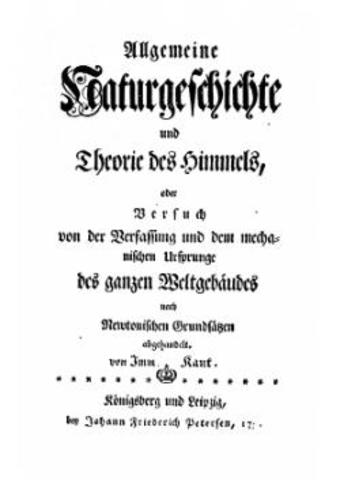 Historia general de la naturaleza y teoría del cielo