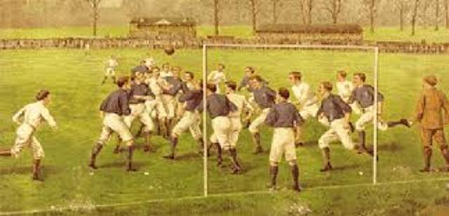 PRIMER PARTIDO INTERNACIONAL DE FUTBOL