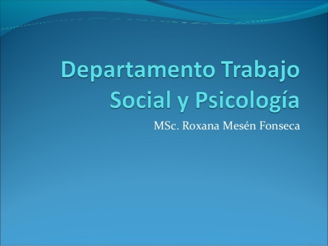 departamento de trabajo social latinoamericano