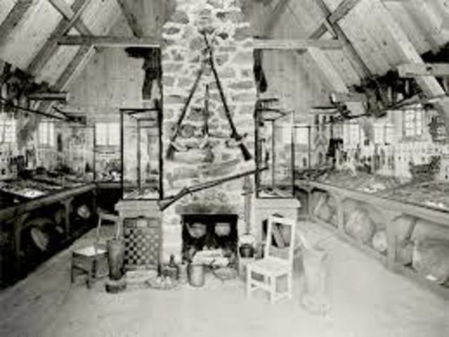 In the one-room log cabins of early New France and utensils