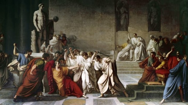 Julius Caesar is murdered in the Forum