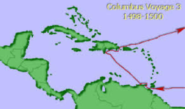 Columbus' third voyage&nbsp;