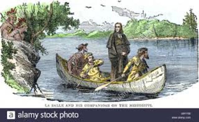 La Salle Explores the lower Mississippi River