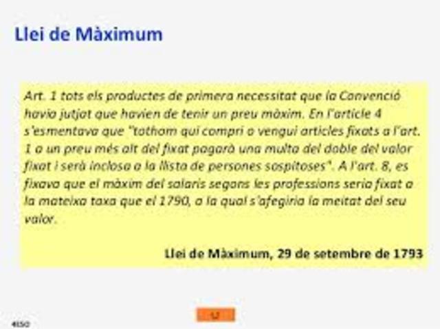 Llei del Màximum