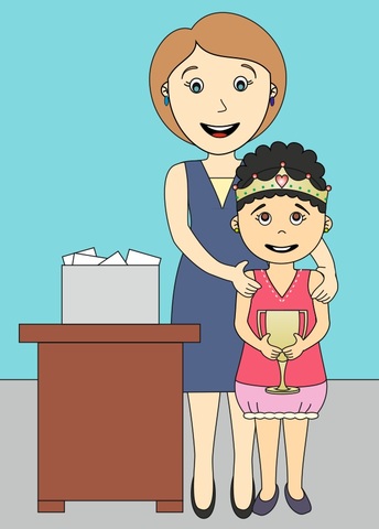 My aunt will come to the house soon