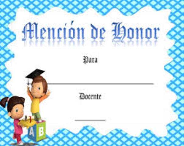 My first mention of honor at shool