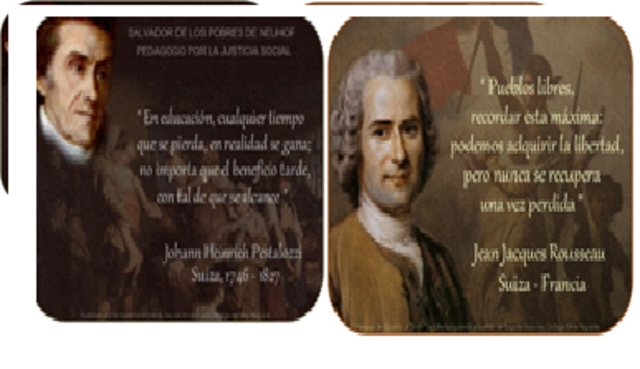 ROUSSEAU Y PESTALOZZI Y LA PEDAGOGÍA MODERNA