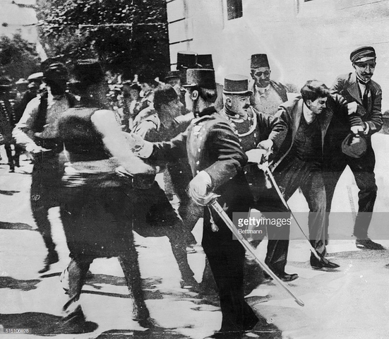 Gavrilo princip is arrested