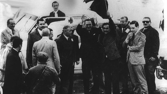 Regreso de Juan Domingo Perón tras 17 años de exilio y proscripción