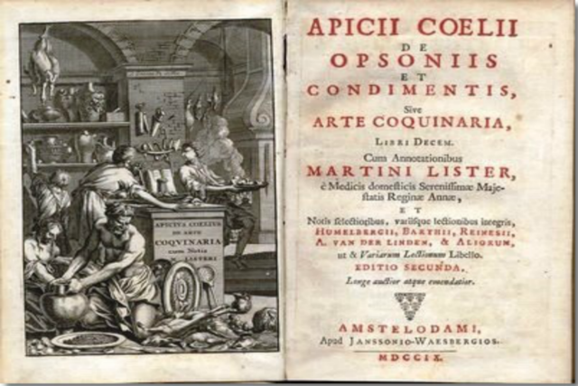 El gran recetario de Apicio(1 d.C)