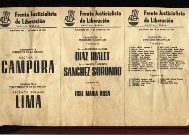 Creación del Frente Justicialista