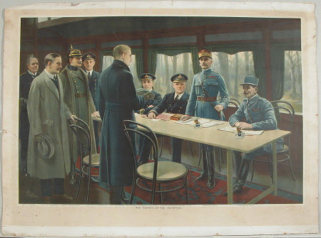 Armistice signed 1918