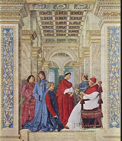 Battista Platina, historiador, filósofo y gastrónomo.