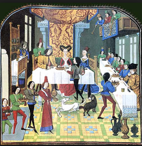 Lujos y ceremoniales cortesanos de la España medieval.