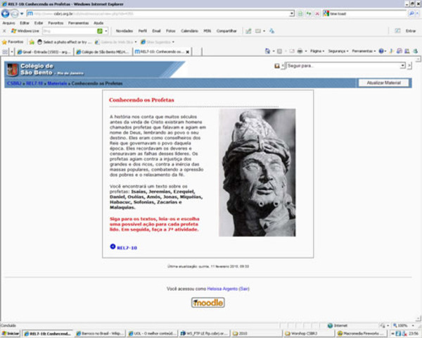 Conhecendo os  Profetas    7º ano