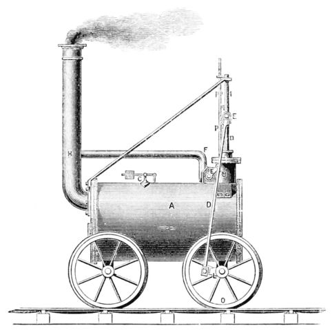 Invención de maquina de vapor.