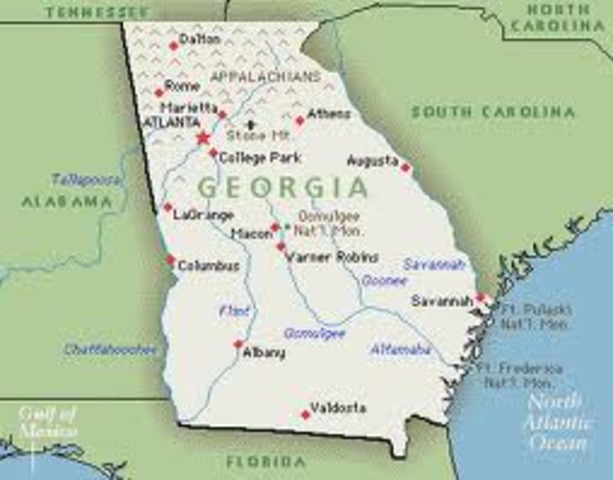 Georgia becomes the 13th and final English colony