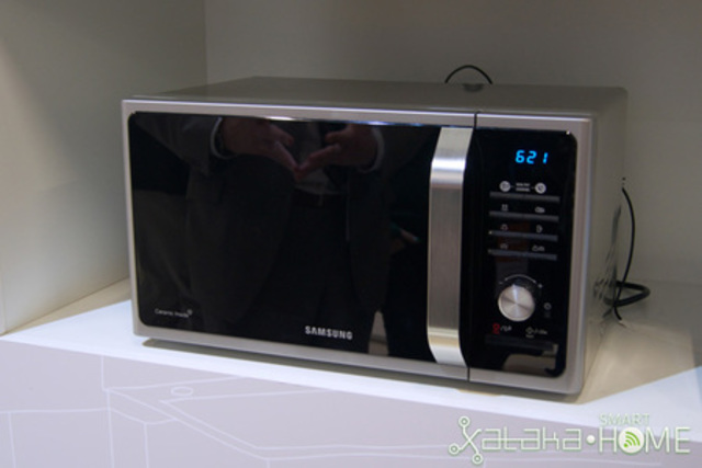 El horno microondas.