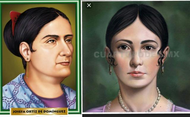 Doña Josefa Ortiz de Dominguez y Doña Leona Vicario