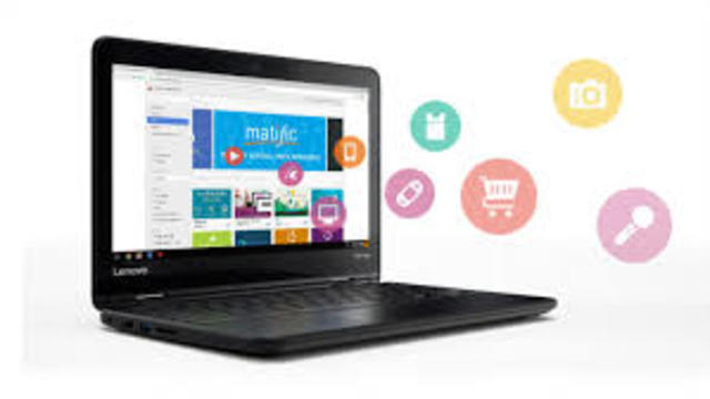 the laptop comes in to play