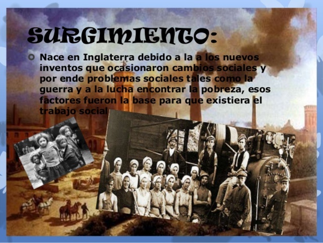 ORIGEN DEL TRABAJO SOCIAL