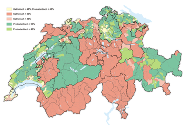 War between the Protestant and Catholic states in Switzerland